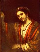 Rembrandt Harmensz Van Rijn Hendrickje Stoffels in the Window oil painting